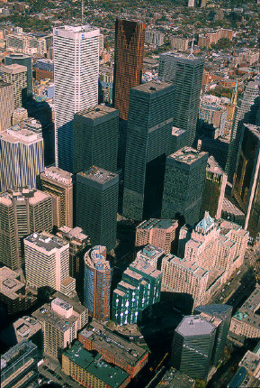 Toronto downtown from CN Tower