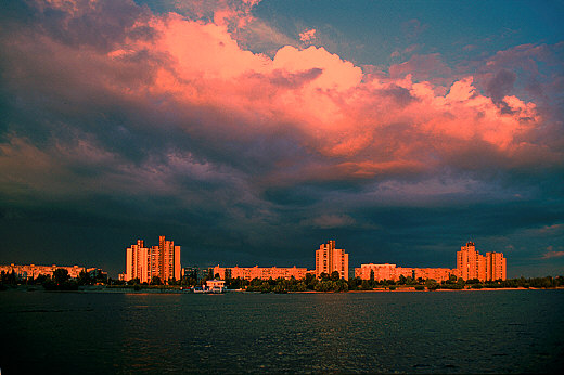 Rusanivka at Sunset