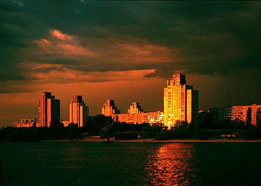 Rusanivka at Sunset
