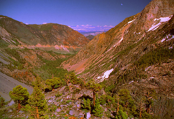 Moon over Sierra Nevada